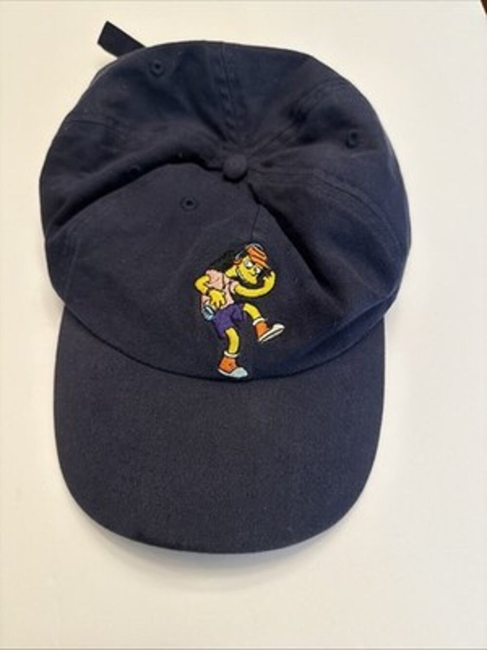 The Simpsons Otto Dancing Adult Hat Ball Dad Cap Blue Yellow Logo Strap Back